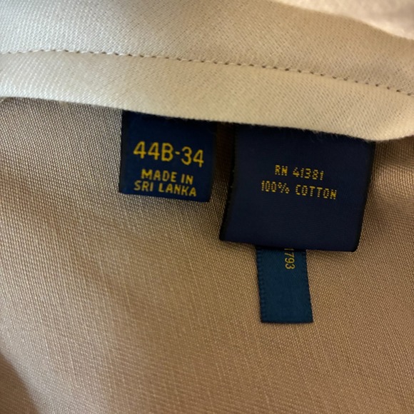 NWT Polo Ralph Lauren Chino Pants Mens 44Bx34 Classic Fit Preppy Office Business - Picture 7 of 8